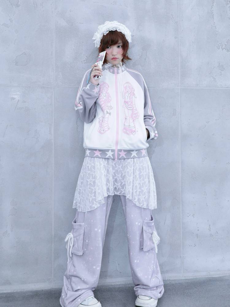 Stand-Up Collar Sportswear Hoodie Jacket【s0000014448】