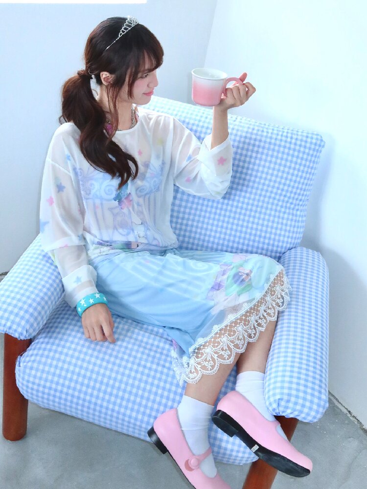Artistic Lace Mesh Half Length Dress【s0000017479】