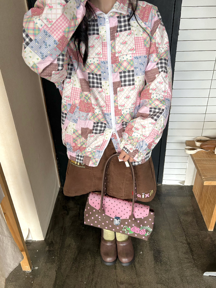 Patchwork Printed Loose Versatile Jacket【s0000019084】