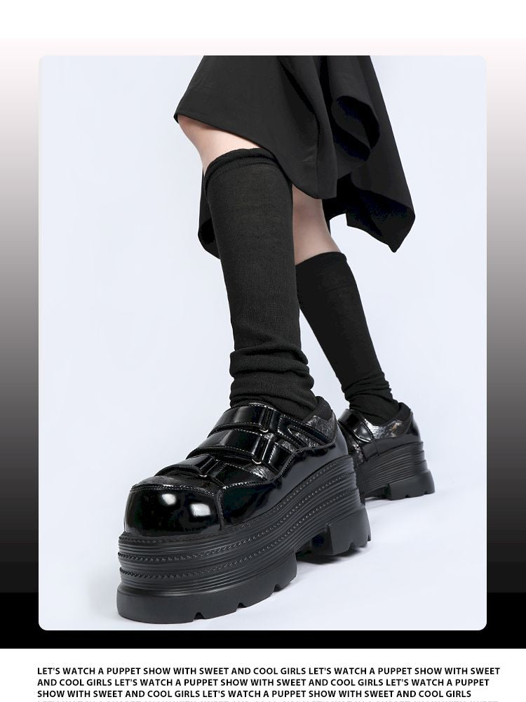 Gothic velcro thick bottom shoe【s0000013359】