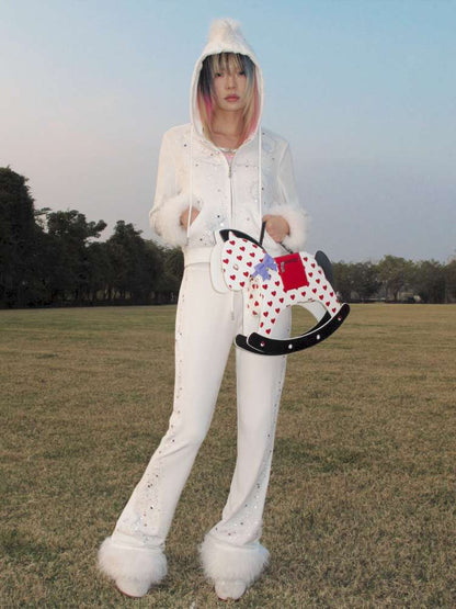 Horse Unicorn Velvet Diamond Pant【s0000015378】