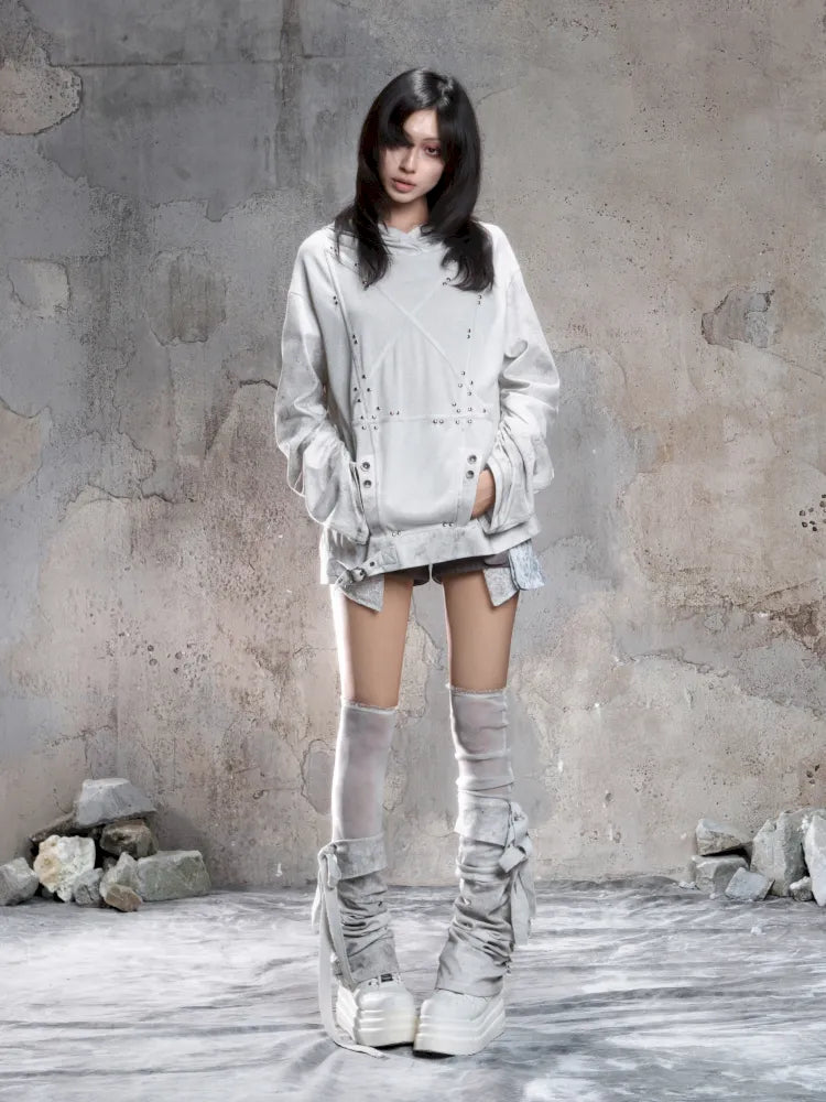 Color-Blocked Oversized Sweatshirt【s0000014135】