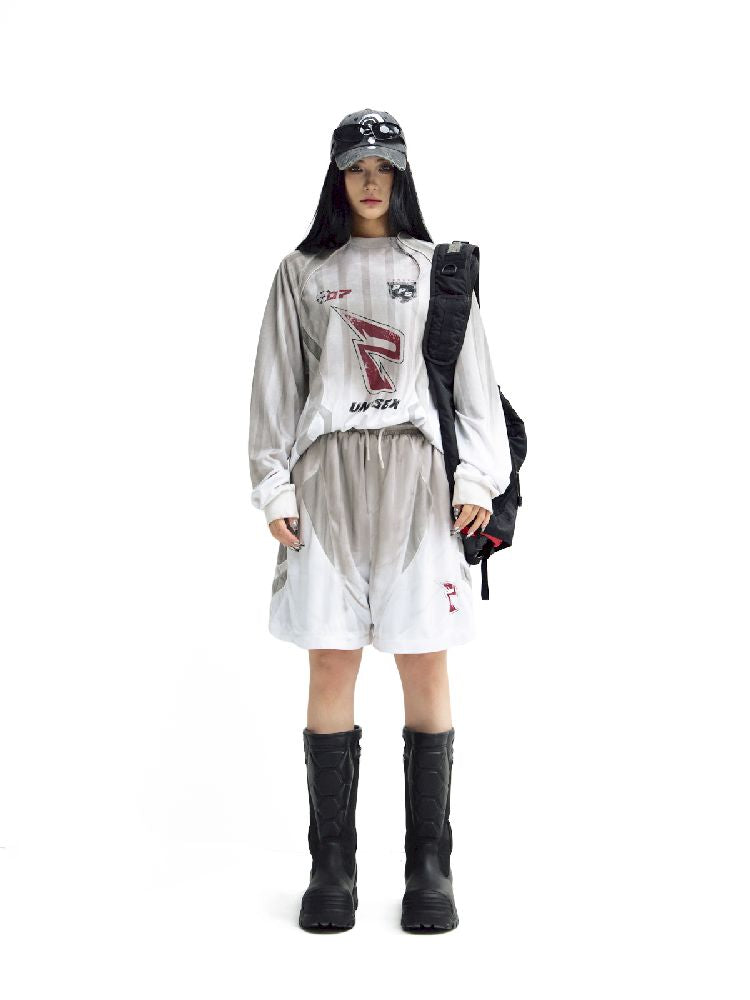 Blokecore Style Long Sleeve Racing T-Shirt【s0000011697】