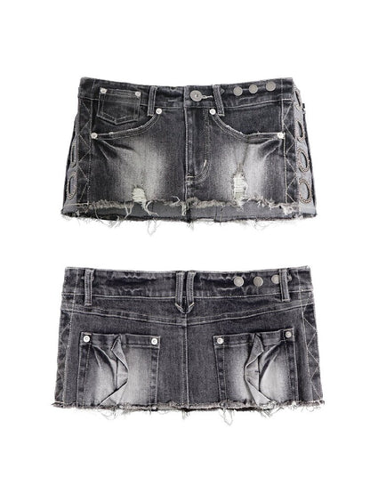 Stretch Hole Detachable Denim Pant【s0000016057】