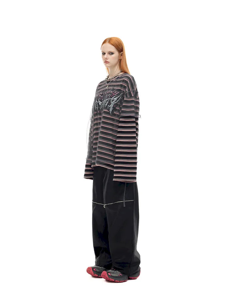Authentic Two-Piece Striped T-Shirt【s0000014009】