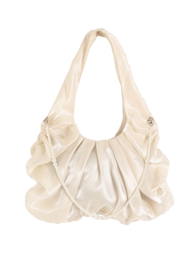 Shiny silk satin fairy cloud bag【s0000013591】