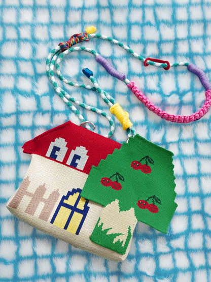 Red House Cherry Tree Knit Crossbody Bag【s0000014826】