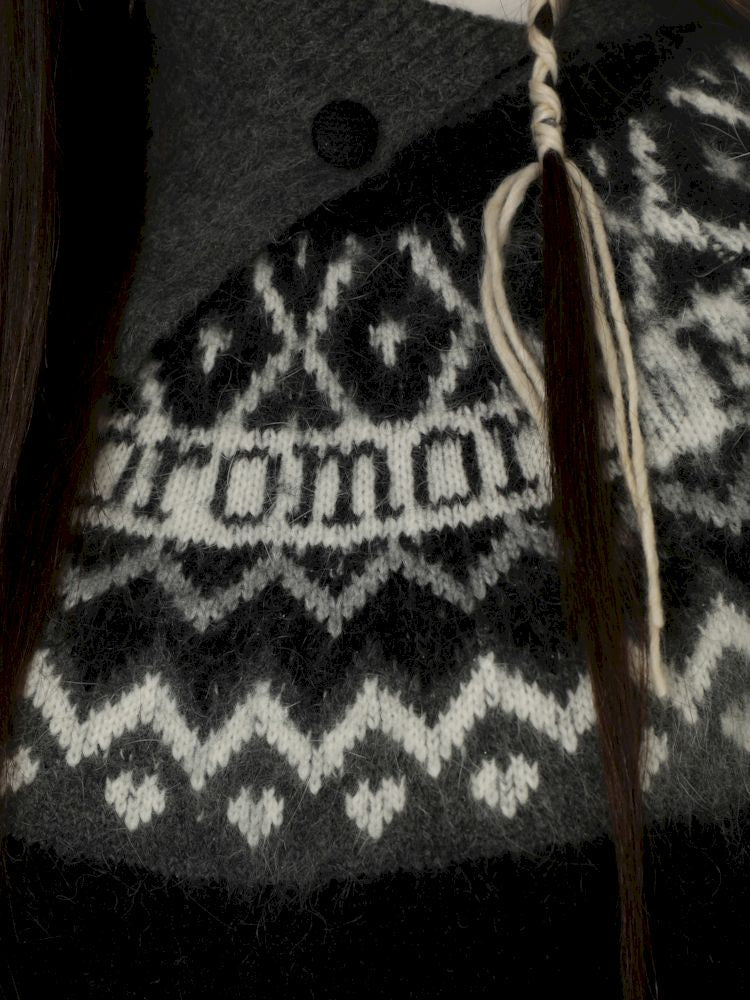 Fair Isle Striped Knit Top【s0000006024】