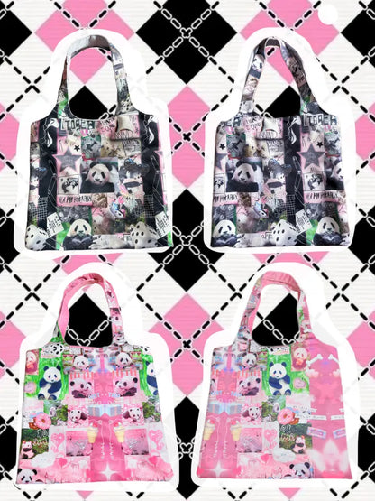 Panda Tote Bag Canvas Shoulder Bag【s0000013975】