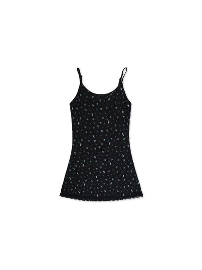 Hand Painted Floral Lace Dress【s0000017923】