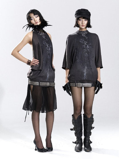 Halter Multi-Wear Printed T-Shirt【s0000018479】