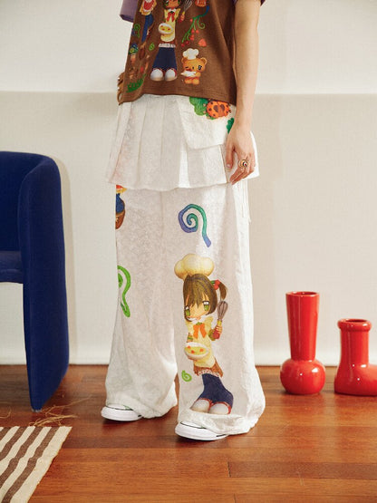 Forest Kitchen Printed Culottes【s0000018698】