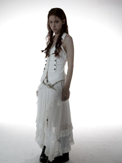 Ruffled Low-Waist Fairy-Style Skirt【s0000012709】