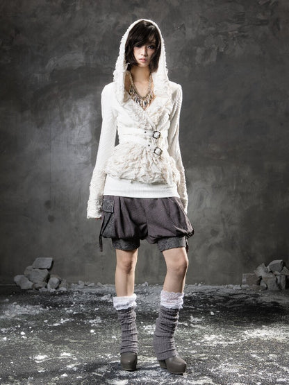 Lace Stitching Bud Shorts【s0000015948】