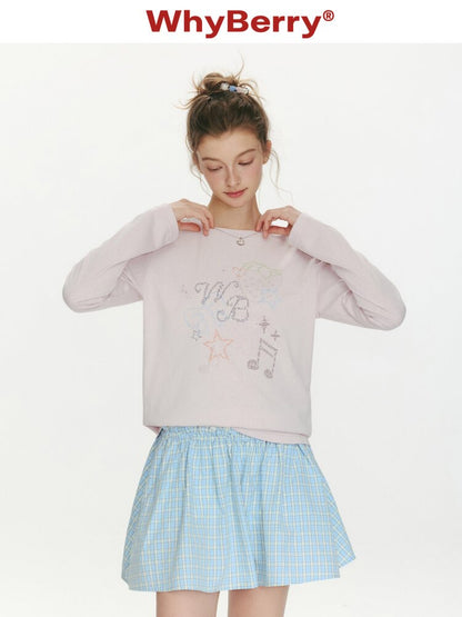 Berry Waltz Printed Thin T-Shirt【s0000015673】