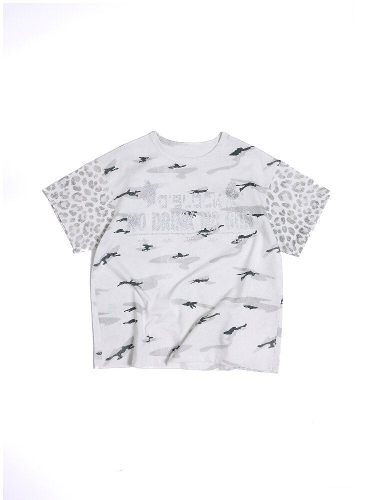 Intoxicating Camouflage Patchwork T-Shirt【s0000016972】