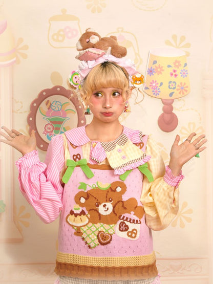 Needle Skeleton Knit Camisole Vest【s0000013701】