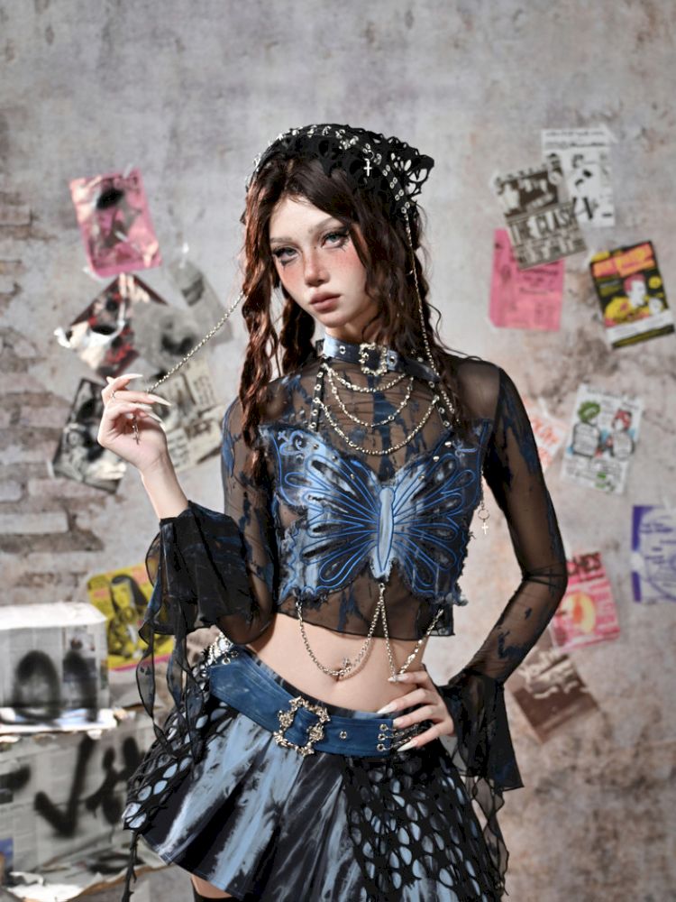 Irregular Pleated Low Waist Half Body Skirt【s0000013502】