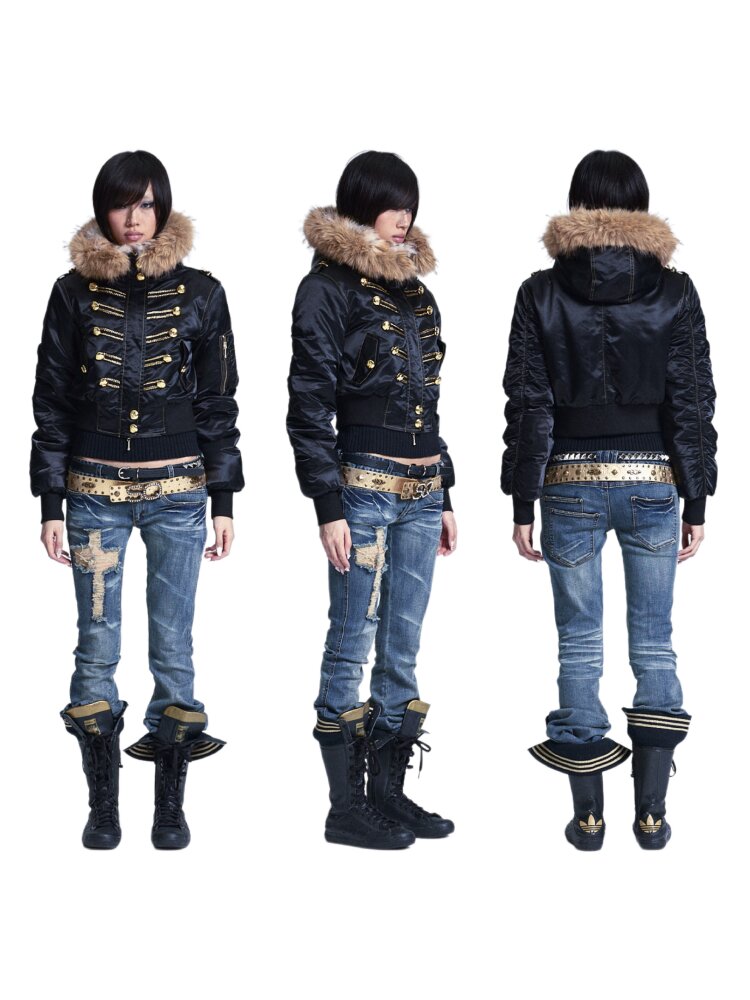 Fur Collar Hooded Cropped Jacket【s0000015561】 – SCULTURE（エス