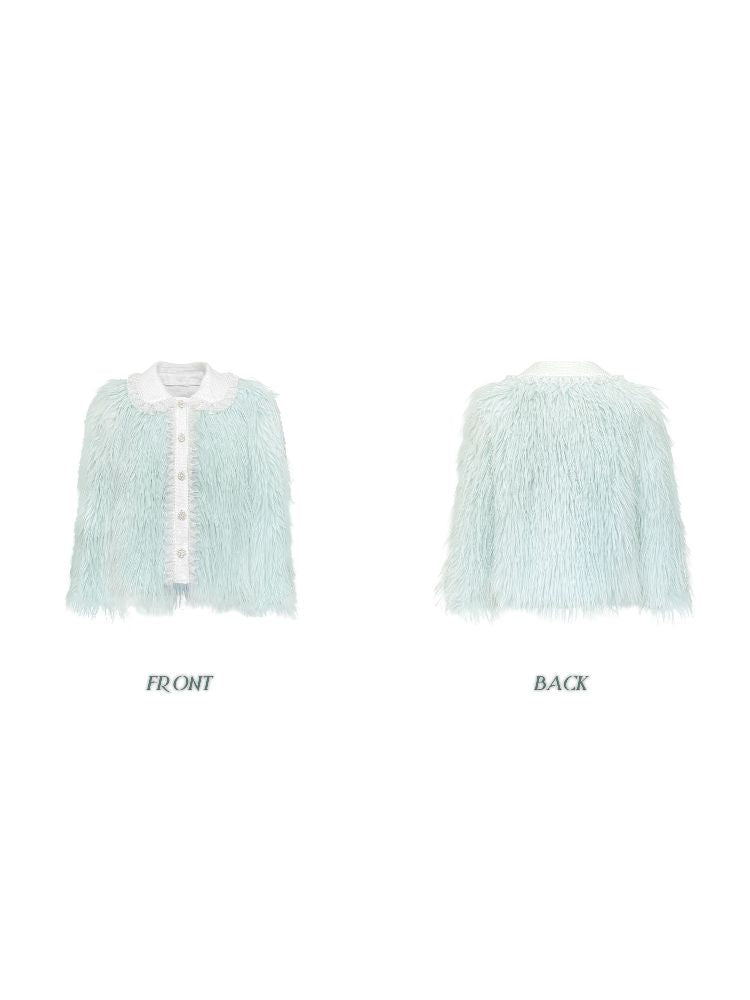 Short section imitation fur coat【s0000004778】