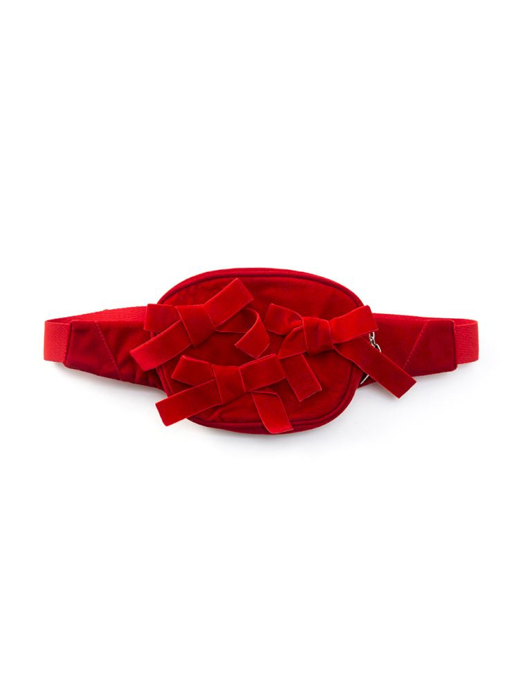 Velvet Bowknot Waist Bag【s0000012363】