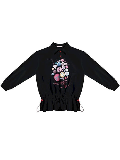 Neck Waist Slimming Sweatshirt【s0000012217】