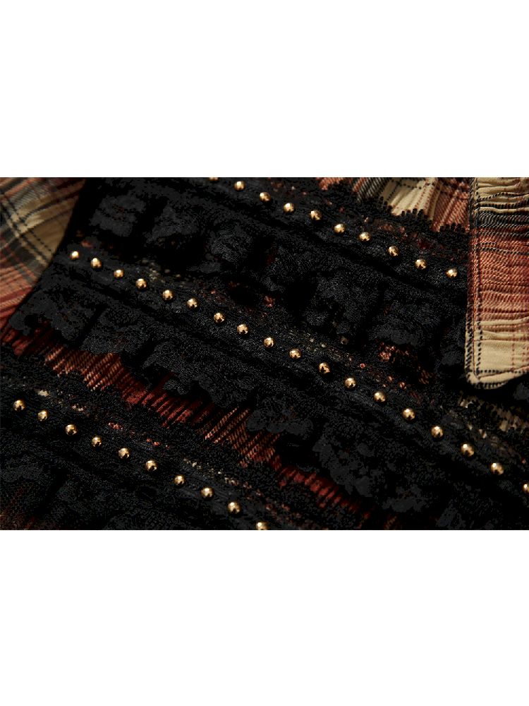 Flare Mid Sleeve Tie Short Blouse【s0000011820】