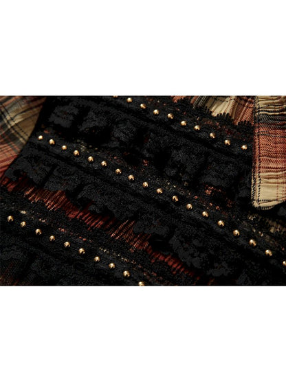 Flare Mid Sleeve Tie Short Blouse【s0000011820】