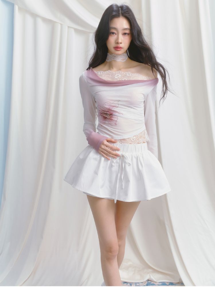 A-line Puffy Half-body Skirt【s0000012153】