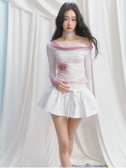 A-line Puffy Half-body Skirt【s0000012153】