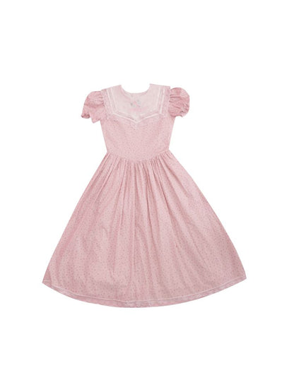 Embroidered Princess Waistline Dress【s0000013496】