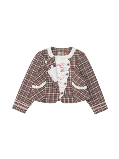 Patchwork Embroidered Tea Break Blazer【s0000014160】