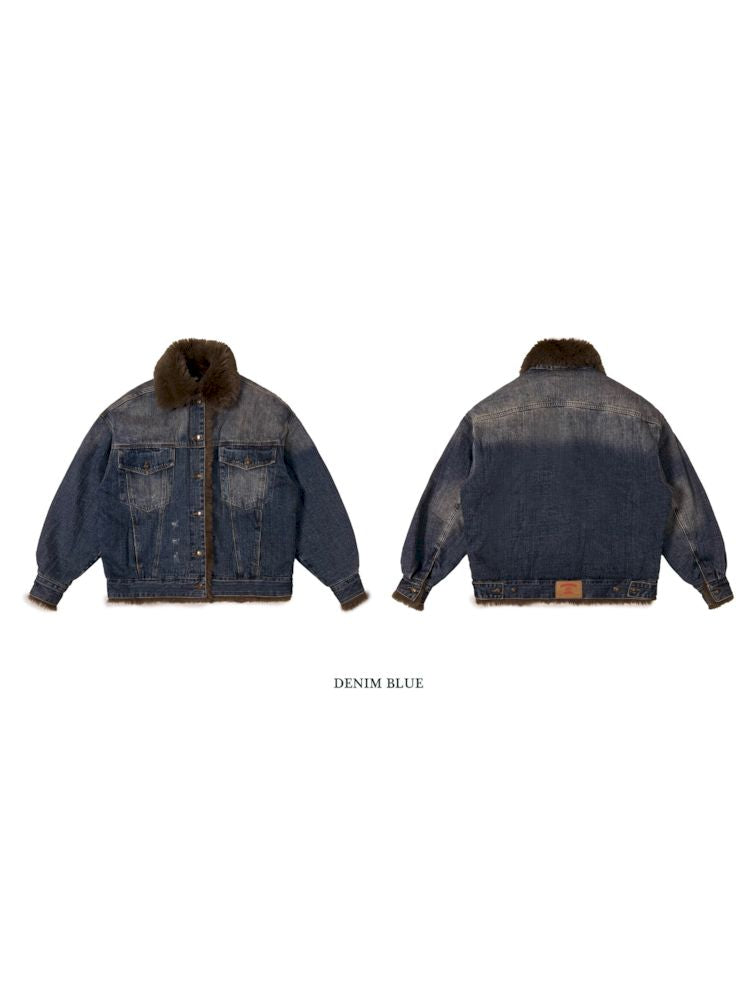 Fluffy loose warm cotton jacket 【s0000006005】