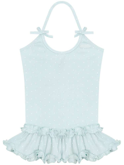 Lace Bow Polka Dot Halter Vest【s0000015432】