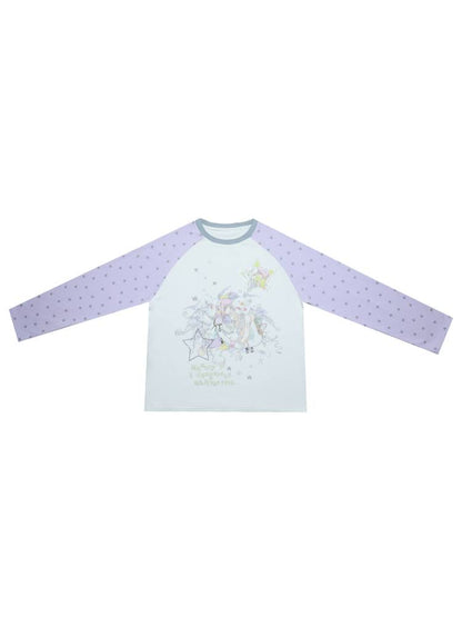 Star Drop-Shoulder Long-Sleeve Sweatshirt【s0000014439】