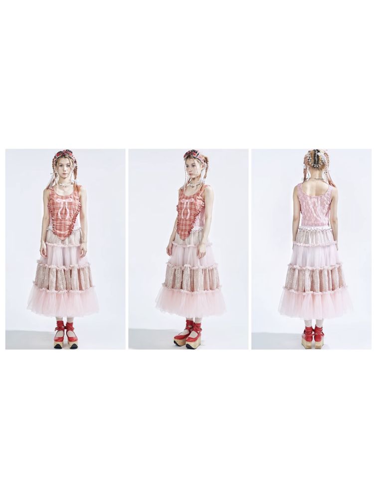 Lolita Sweet Cute Teenage Halter Skirt [S0000008764]