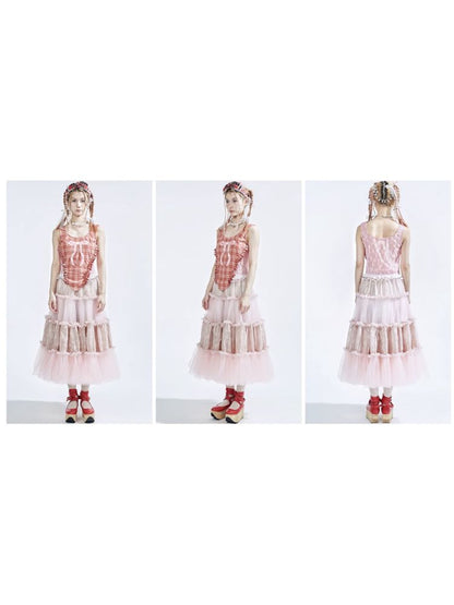 Lolita Sweet Cute Teenage Halter Skirt [S0000008764]