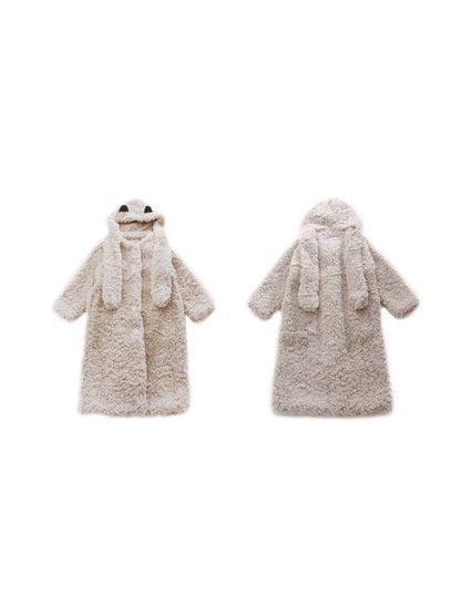 Hooded Cotton Clip Long Loose Jacket【s0000011311】