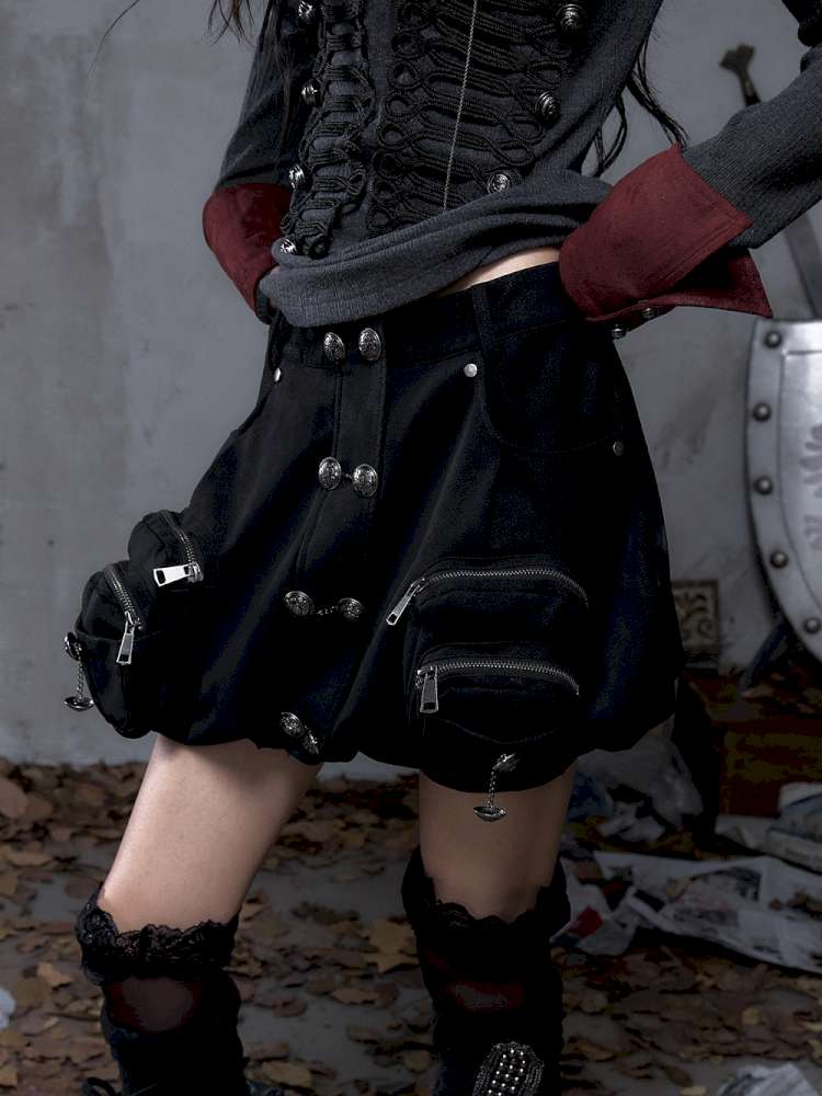 Workwear Flower Bud Skirt【s0000014463】