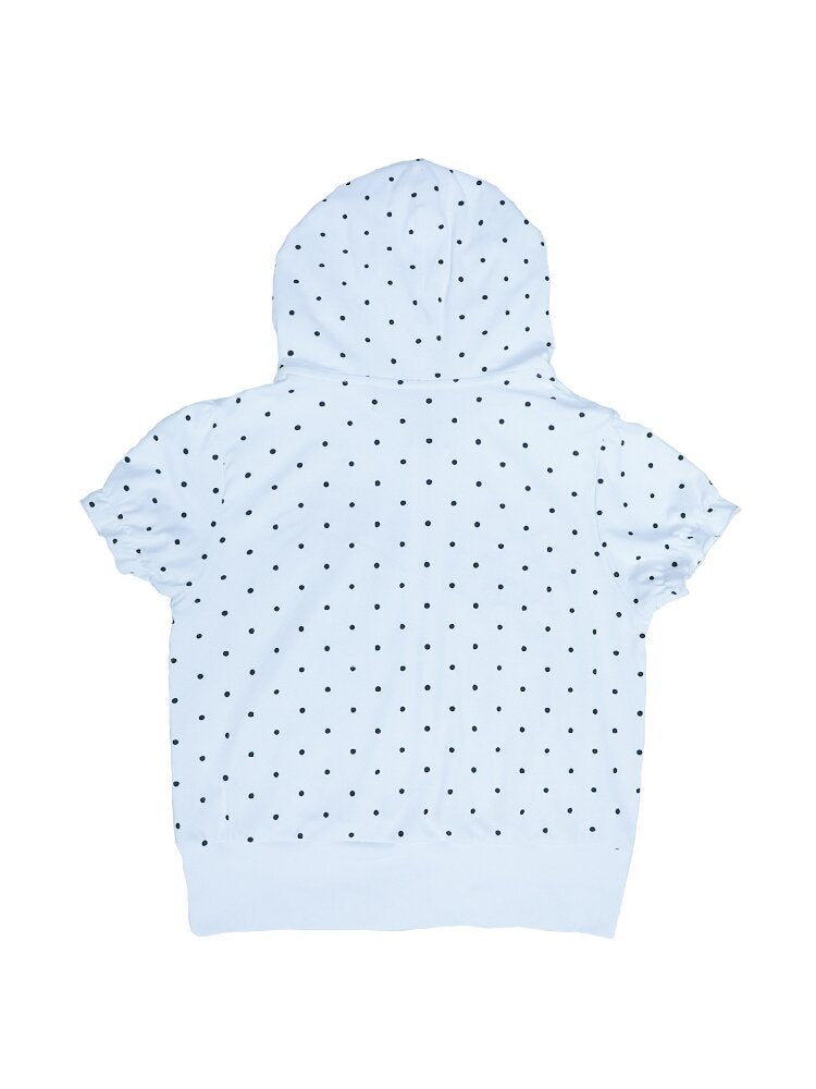 Notes Polka Dot Hooded Cardigan【s0000016547】