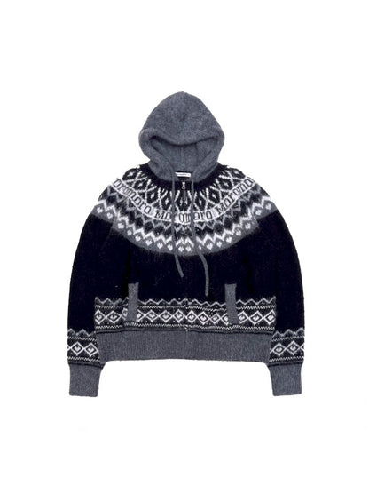 Fair Isle Striped Knit Top【s0000006024】