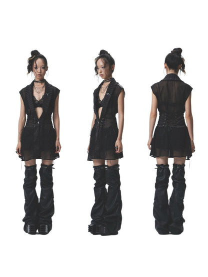 Soft Leather Short Leg Cover Set【s0000012688】