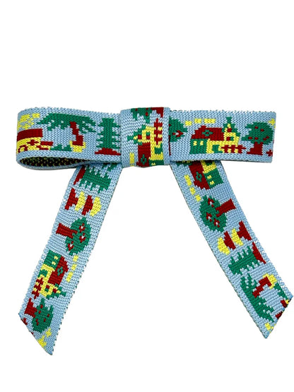 Jacquard Ribbon Hair Clip【s0000014153】