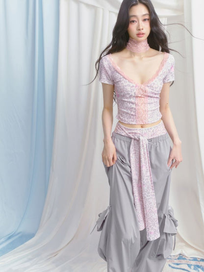 Sporty Loose Pockets Wide Leg Pants【s0000012157】