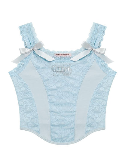 Lace Bow Tank Camisole【s0000012246】