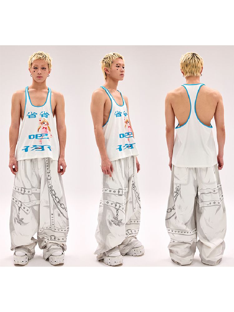 “Save It” Printed Tank Top【s0000012180】