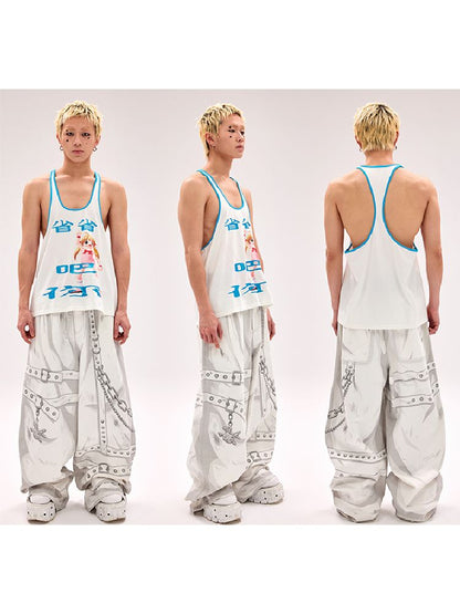 “Save It” Printed Tank Top【s0000012180】