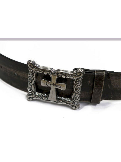 Old Color Rubbed Leather Belt [S0000010747]