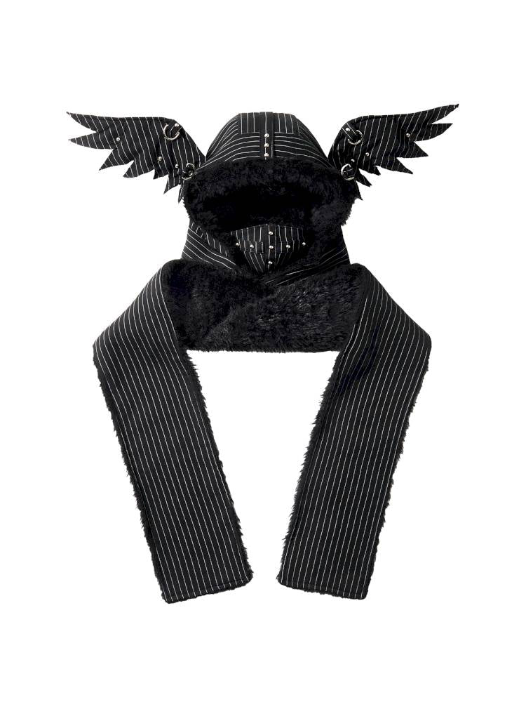 Angel Wings Face-Covering Hooded Scarf【s0000014417】