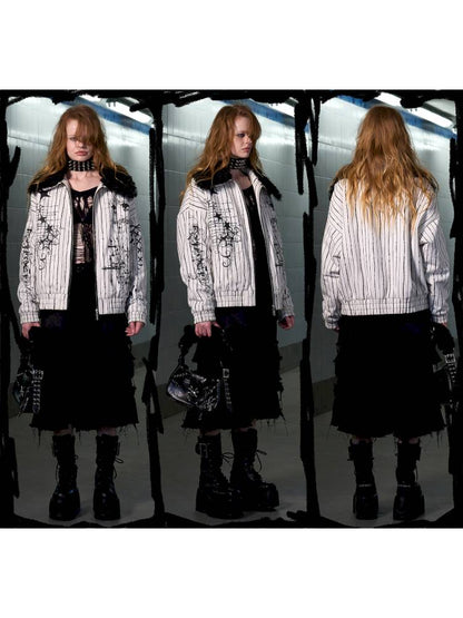 Fur Collar Thick Fleece Jacket【s0000014421】